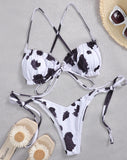 Sexy Ruffle Frilled Micro Thong Bikini 2025 Women Swimwear Female Swimsuit Two-pieces Bikini set String Bather Bathing Suit Swim