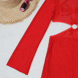 Mesh Sheer Long Sleeve Cover-Up Micro Bikini Female Swimsuit Women Swimwear Three-pieces Bikini Set Bathing Suit Swim Beach Wear
