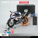 Remote start 1:6 For BMW S1000RR alloy die-casting motorcycle model sound light dynamic collection hobbies birthday Gift boys