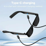 Lenovo Bluetooth5.4 AI Smart Camera Glasses 8K Photo Recording Remote Control Touch Translator Voice Assistant Wireless Sunglass