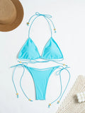 Micro Bikini Thong Women Swimsuits 2026 Sexy Swimwear String Bikini Set Halter Biquini Swim Suits Beachwear Female