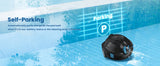 INSE Y10 Cordless Robotic Pool Cleaner,90 Mins Runtime,Self-Parking, for Above/Inground Pools Up to 65ft/1100 Sq.Ft (Black))