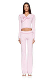 Iamgia New Front Shoulder Slim Fit Letter Printed Open Line Design Slim Fit Hooded Zipper Short Jacket Pants Set