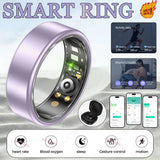 All Size（6-14） Smart Ring for Women Men Healthy Heart Rater Blood pressure Monitor Waterproof Take Photo Control Smartring Sport