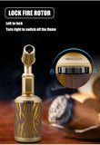 JOBON Creative Shape Cigar Lighter Blow Torch Windproof Locking Blue Flame Rotor Design  UV Transfer Printing Craft Gifts