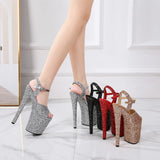 Korean Style Nightclub Catwalk Shoes 20 Cm Waterproof Platform Hentiangao High Heel Sandals Middle Eastern Fashion And Elegant