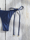 Miyouj Triangle Swimwear Sexy Swimsuits Solid Bikini String Bathsuit Women's Two Piece Suit Push Up Swimsuit High Cut Bikini Set