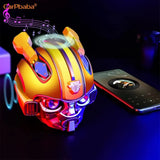 M02 Bluetooth Speaker Optimus Prime Mini Wireless Speakers Stereo Transformers LED Flashing Light BT Boombox FM Mp3 Audience