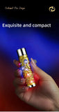 Metal Relief Lantern Inflatable Lighter Portable Windproof Butane Turbine Torch Jet Blue Flame Cigar Tool Fashionable Men's Gift