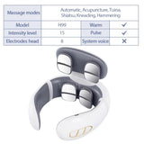 TENS Pulse Neck Massage Household Cervical Spine Massager Wireless Smart Sholder Cervical Massager Heating Muscle Punch Beating