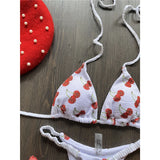 Leopard Extreme String Mini Micro Thong Bikini Female Swimsuit Women Swimwear Two-Pieces Bikini Set Bather Bathing Suit V5072