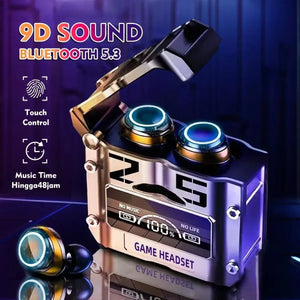 M25 TWS Wireless Headphones Bluetooth 5.3 Earbuds with LED Display Stereo, Touch Control & Noise Reduction Stereo Sound Headset