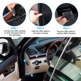 M8 Car HUD Head Up Display OBD2 Overspeed Warning Auto Electronic Water Temperature LED Digital Projector Windshield