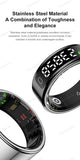 New R11 Smart Ring Men Women LED Display Screen Heart Rate Blood Oxygen Monitoring Waterproof Multi Sports Modes Smartrings