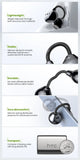 【HTC NE67】Bluetooth V6.0 Earphones AI Translator Earbuds TWS Earclip Wireless Headphones Portable with a Hanging Chain