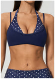 Women New Fake Two piece Yoga Bra Color Contrasting Back Sports Bra Gym Strap Hanging Neck Strap Fitness Bra Sports Bra Female