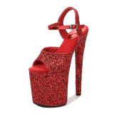 Korean Style Nightclub Catwalk Shoes 20 Cm Waterproof Platform Hentiangao High Heel Sandals Middle Eastern Fashion And Elegant