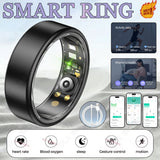 All Size（6-14） Smart Ring for Women Men Healthy Heart Rater Blood pressure Monitor Waterproof Take Photo Control Smartring Sport
