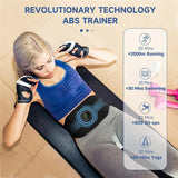 EMS Muscle Stimulator Toner Abdominal Toning Belt Body Slimming Massager Belly Waist Back Arm Leg Fitness Massage USB Recharge