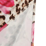 New Women's Dresses Summer Sexy Backless Print Leopard V-Neck Dress Streetwear Fashion Halter Lace-up Female Dresses Clothing