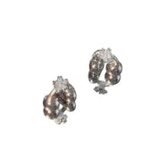 Earrings For Ear Clip Earphone Rotating Flower Blossoms Shining Decorations