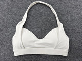 Halter Yoga Bra Women's Backless Sports Fitness Underwear Breathable Runnings Push Up Crop Top Female Yoga Workout Underwear