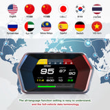 P17 HUD OBD2 GPS On-board Computer Car Electronics Accessories Head Up Display Vehicle Speed Voltage With Overspeed Alarm Gauge