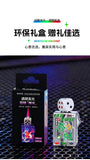 Rotating Dice Mahjong Stereoscopic Design Windproof Red Flame Butane Gas Lighter Pull down Ignition Outdoor Fun Lighters