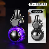 Ransparent Electric Butane Gas Lighter Windproof Straight Torch Lighter Colorful Lights Blue Flame Cool New Gift Hot Sales