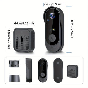 Tuya WiFi Home Smart Video doorbell Outdoor bidirectional HD door eye camera 1080P support SD card cloud storage waterproof