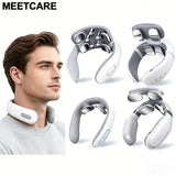 TENS Pulse Neck Massage Household Cervical Spine Massager Wireless Smart Sholder Cervical Massager Heating Muscle Punch Beating