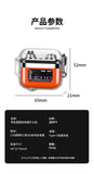 Waterproof Lighter Double Arc Mini Electronic Windproof Lighter Electric Transparent USB Rechargeable Lighters Outdoor Camping