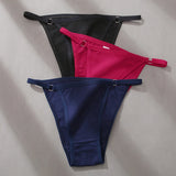 FINETOO 3Pcs/set Women's Cotton Panties Low Waist Bikini Briefs M-2XL Ladies Underwear Female Soft Solid Underpants Lingerie New