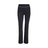gia slim fit letter printed open thread design hooded zipper short jacket pants set