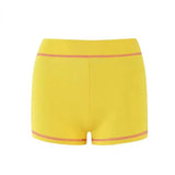 new shoulder letter printed open thread design slim fit hooded zipper short jacket shorts set