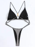 Sexy Extreme Mini Micro String Women Swimwear One Piece Swimsuit Female Cross Backless Monokini High Cut Bathing Suit Swim Lady