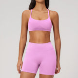 2PCS Yoga Suit Women Tracksuit Sports Bra High Waist Leggings Outfit Gym Set Fitness Athletic Wear Workout Clothes Sportswear
