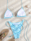 2026 Sexy Bikinis Swimsuit  Women Swimwear High Cut Bathing Suit Brazilian Biquini Sexy Bikini Sets Solid Beachwear