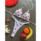 Leopard Extreme String Mini Micro Thong Bikini Female Swimsuit Women Swimwear Two-Pieces Bikini Set Bather Bathing Suit V5072