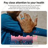 Smart Ring Women Men Heart Rate Blood Oxygen Sleep Health Monitor Camera Control IP68 Waterproof Fashion Sport Ring Holiday Gift
