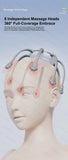 Cordless Electric Scalp Massager,360 Degree Head Massager with 8 Finger Tips, Deep Relaxing and Stress Relief Head Massager