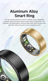 Smart Ring Women Men Heart Rate Blood Oxygen Sleep Health Monitor Camera Control IP68 Waterproof Fashion Sport Ring Holiday Gift