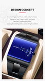 POEDAGAR Top Rectangle Original Men Watch Waterproof Fashion Man Wristwatch Stainless Steel Quartz Sport Men's Watches+Box Reloj