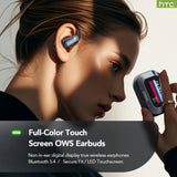 【AI Translator Earbuds】HTC NE25 Bluetooth Earphones LCD Touch Screen Sport Wireless Headphones Long Life with HD Mic