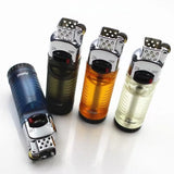 Magic Blue Flame Grinding Wheel Lighter Metal Butane Gas Flint Lighter Cigarette Lighter Smoking Accessories Ensendedores