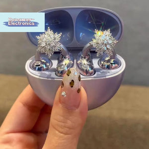 【1Pair Butterfly Rhinestone Decor For Clip On Earbuds Open Ear Accessories Removeable DIY Earphone Decoration】