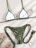 ZRTAK Two Piece Suit Bikinis 2026 Women Swimsuit Push Up Bathing Suit Sexy Bikinis Sets Swimwear Print Beachwear Solid Biquinis