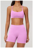 2PCS Yoga Suit Women Tracksuit Sports Bra High Waist Leggings Outfit Gym Set Fitness Athletic Wear Workout Clothes Sportswear