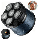 Solimpia 6-Blade Electric Shaver for Man Portable Magnetic Charging Bald Head Trimmer Multi-Functional Shaving Machine