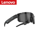 Lenovo AI Smart Glasses ChatGPT 8K Camera 2400W Anti-shake Cycling Video&Photo Sport Sunglasses DualMic 32GB Windproof Goggles